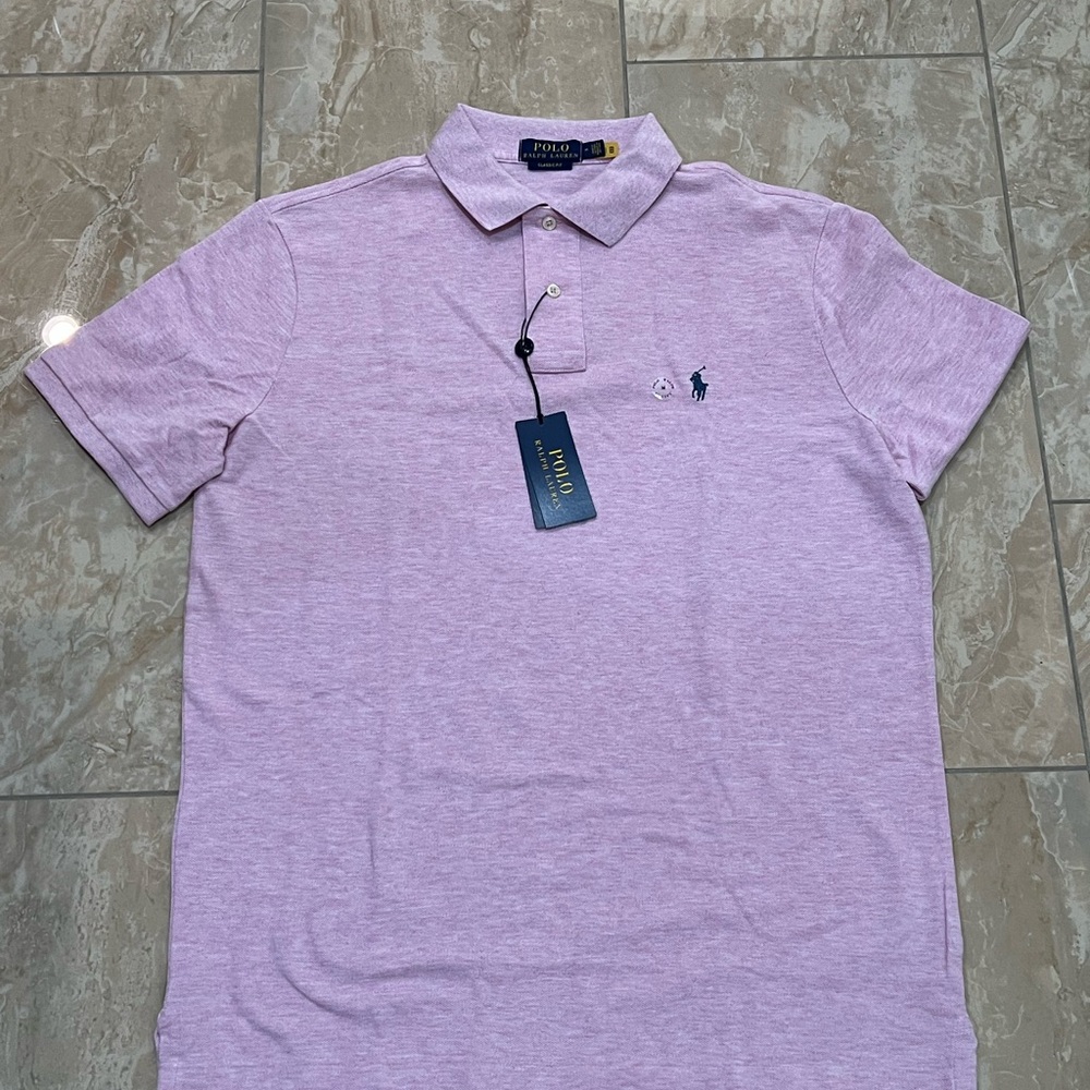 POLO RALPH LAUREN Men's Classic-Fit Mesh Polo Shirt - Pink - Picture 2 of 7